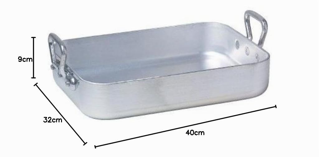 DE Buyer Plaque rectangulaire en Aluminium, L 40cm / l 32cm / H 9cm