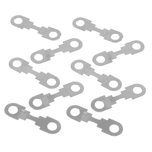 Cabilock 30pcs Car Fuse Flat Plate Replacement Kit Zinc Alloy Metal Strips for Enhanced Circuit Safety Compatible with Various Vehicles
