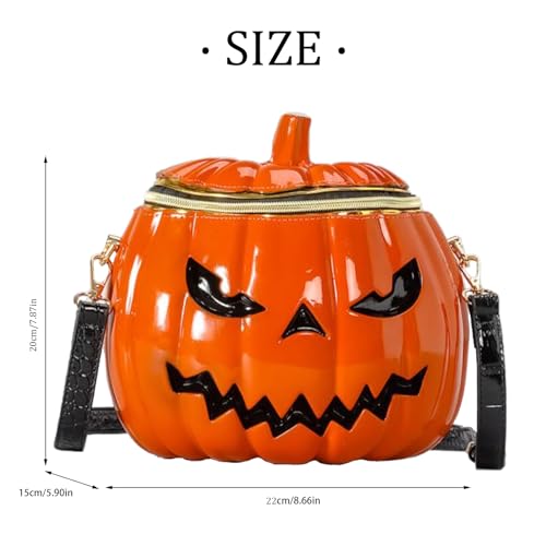 Pumpkin Purse, Novelty Purses for Women Funny Halloween Purses and Handbags Pumpkin Crossbody Bags2