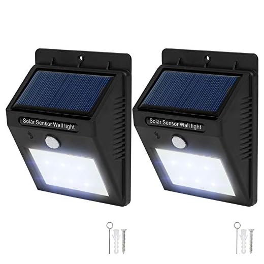 tectake 401735 2 LED Solar vägglampor med rörelsedetektor