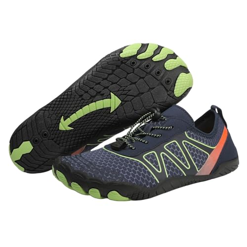 HF Stride Shoes Women Slip On Walking Sneakers HF Stride Barefoot Shoes - Women's Pro Barefoot Minimalist Sneakers – Wide Toe Box Zero Drop Running & Training Shoes – Lightweight Athletic Navy