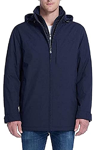 Weatherproof Mens Ultra Tech Stretch Jacket (Navy Heather, Medium)