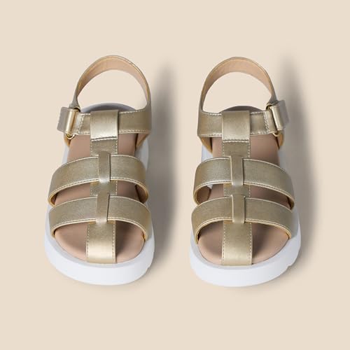 Image of Amazon Essentials Girls' Closed Toe Fisherman Sandals
