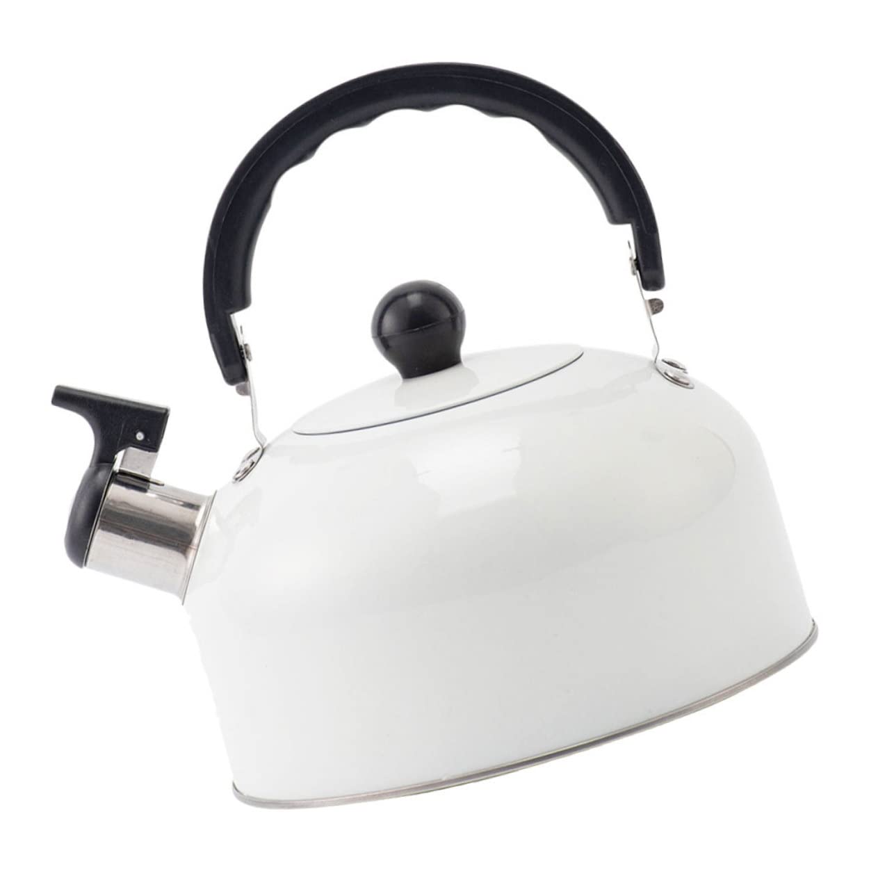 Tetera Silbante para Estufa de Acero Inoxidable 3l de Color Claro