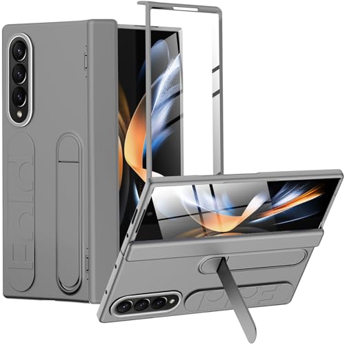 Coque Samsung Galaxy Z Fold 4 Miimall avec protection charnière et écran - Gris titane