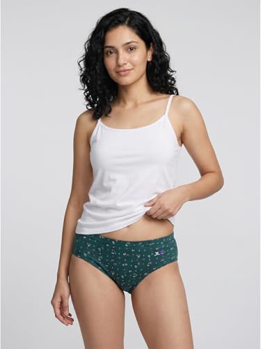 Image of Panty Set for Women | Printed Mid Waist Cotton Panties for Women Combo | Hipster Briefs | Soft Breathable Innerwear for Women | Ladies Innerwear