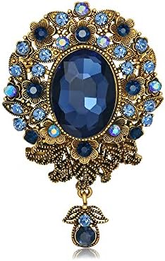 Veer Retro Broche Dames Elegante Zirconia Crystal Bruiloft Broche Mode Party Broche Voor Vrouwen Meisjes, Zirkonia