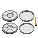 Picture of EZ SPARES Replacement for Eureka EF-7 AirSpeed Upright Vacuum Filter, Models AS3001A, AS3008A, AS3011A, AS3030A. Motor Filter 68657 made to fit Brushroll Clean, SuctionSea, Part Number 091541(4pcs)