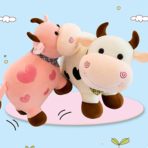 Image of SARO Cow Tremp Plush Soft Toy Cute Kids Animal Home Decor Boys /Girls (Pack of 1)(30 Cm) | (Pink)
