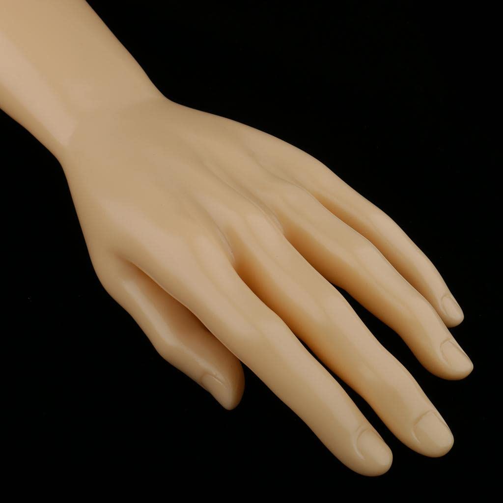 Manichino maschio color pelle 30,5 cm mano destra sinistra 1 paio gioielli bracciali guanti