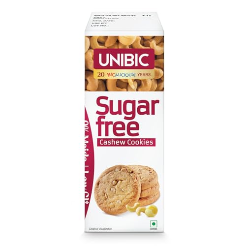Image of Unibic Sugar Free Cashew Cookies, 75 /67.5gm(weight may vary)