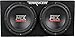 MTX Terminator TNP212D2 1200 Watt 2 Ohm Dual 12 Subwoofers/Sub Box/Amp Package Bundle with Rockville RXC2D 2 Farad Stiffening Power Capacitor & RWK81 Amp Installation Wire Kit (3 Items)