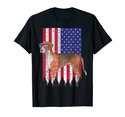 Hamilton Hound Patriotischer Hund USA-Flagge T-Shirt