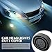 Tesnaao 2 PCS Car Light High Temperature Resistant Flame Retardant Dust Cover, 2.16