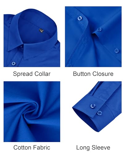 Image of J.VER Button Down Shirts for Women Stretch Collared Long Sleeve Dress Shirt | Business Casual, for Work Office, Meetings, Dinner, Dates, Travel, Leisure, Elegant, Workout, Social Gathering, Commute