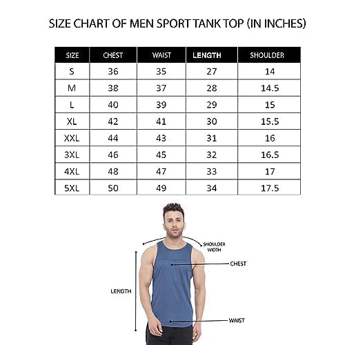 Image of CHKOKKO Sleeveless T Shirts Gym Vest for Men Workout Graphic Printed Premium Cotton Blend Tank Top for Man Running Vest Sando Gym Wear Lightweight Breathable Casual Summer Wear Boys