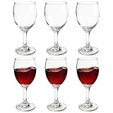 Valeways Shot Glasses, 5oz Mini Wine Glasses Set of 6, Cute Shot Glasses/Great for White and Red Wine/Tasting Glasses/Wine Glass Clear