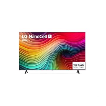 Smart TV 4K 75" LG NanoCell 75NANO80T Processador α5 Ger7 AI Hub de Esportes Alexa/Chromecast integrado webOS 24 Controle Smart Magic