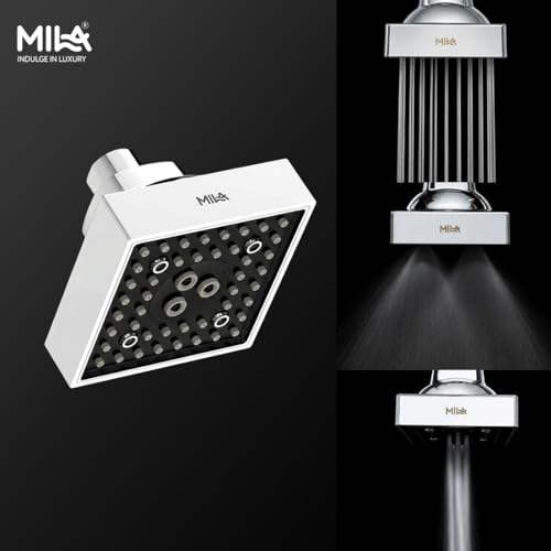 Image of SwitchFlow 3.0 Multi Function Shower Head | High Pressure 3 Spray Modes- Rain, Mist, Massage (Unique Dancing /Rolling Function) | ABS Chrome Finish | 10x10 cm Bathroom Shower
