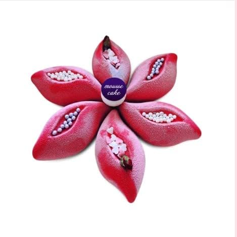 Miniatura 2 de Molde de silicona para tartas de mousse de rosas de 8 pulgadas para el día de San Valentín herramienta para hornear chocolate con fondant