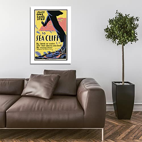 Poster de voyage encadré grand format mat déco murale sans reflet