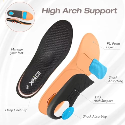 XPACS Men's Orthopedic Leather Dress Walking Shoes: Comfortable Plantar Fasciitis Fashion Sneakers with Arch Support, Casual Business Orthotic Thick Sole Sneakers for Foot and Heel Pain Relief4