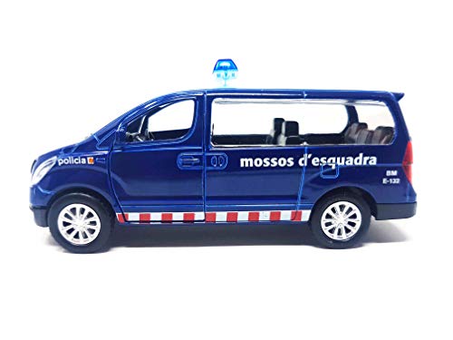 PLAYJOCS GT-2461Furgón Mossos Vehículo metálico, Juguete para niños y coleccionistas.