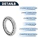 TUCKBOLD 16012 Deep Groove Ball Bearings 60x95x11mm P5 Open Type Lubricated Bearings 1 Pc Car Scooter Skateboard Wheel Universal Silver Tone