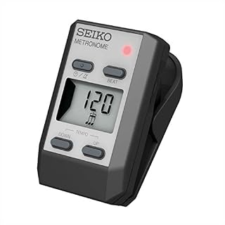 Seiko DM51SE Métronome numérique à pince avec fonction alarme - Les Beatles, Paul McCartney, John Lennon, RIngo Starr, George Harrison