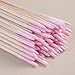 Fcozpjk 200PCS Precision Tip Cotton Swabs with Wooden Sticks, Pink Pointed Tip Cotton Swabs for Nail Polish Touch Up Disposable Makeup Applicators Cotton Sticks for Makeup Microblading Supplies