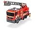 Produktbild Dickie Toys 203719017 Fire Engine Feuerwehrauto Leiter, Spielzeugfeuerwehr, ausziehbare Drehleiter, Licht & Sound, inkl. Batterien, 54 cm, Mehrfarbig
