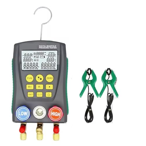 Collecteur de Test et de charge, détecteur de température de climatisation, Kit d'outils de Test de pression sous vide multifonction Vérification diagnostique(DY517 PLUS)