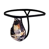 COMLIFE Men's Sexy G - string Thong Underwear with Sponge - padded Crotch Protection for Swimming and Boxing - style Sports