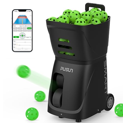 PP-Smart Pickleball Machine – 80+ Ball Capacity,...