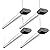 BBOUNDER 4 Pack Linkable LED Shop Light with Reflector, Super Bright 6500K Cool Daylight, 4400 LM, 4 FT, 48 Inch Integrated Fixture for Garage, 40W Equivalent 250W, Surface & Suspension Mount, Black