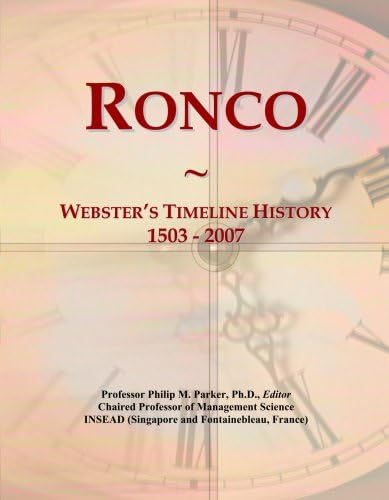 Ronco: Webster's Timeline History, 1503 - 2007