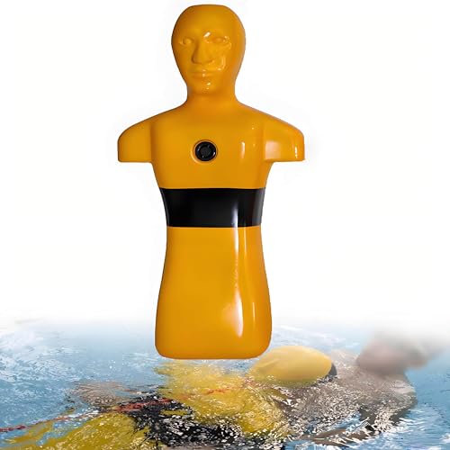 PoiToe Modelo de Entrenamiento de Rescate de Ahogamiento Simulado, Herramienta de Enseñanza de Prevención de Ahogamiento, Reutilizable, Adecuado para Simulacros Escolares y Comunitarios Yellow
