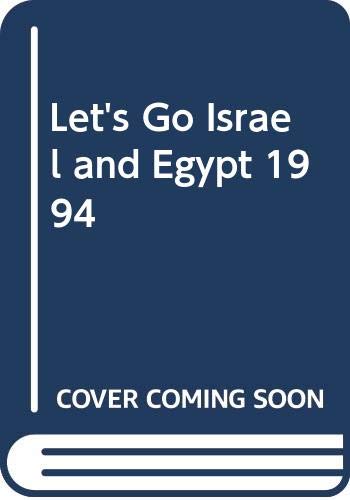 Let's Go 1994: Israel and Egypt: The Budget Guides      Paperback – January 14, 1994
