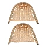 MUELODSIC 2 Piezas Recogedor de Bambú Natural Mano de Ligero y Duradero para Limpieza Doméstica y Almacenamiento de Verduras Cocina y Restaurante