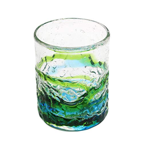 Vaso grande de vidrio Water & Green coral