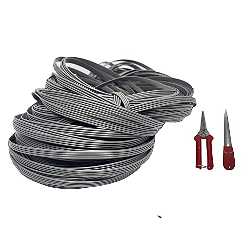 TQVLNMCR Reparaturset Für Tische Und Stühle Aus Braunem Korbgeflecht (Geflecht + Strickwerkzeuge), Allmähliches Braunes Rattan Für Terrassenmöbel Im Freien, Korbreparatur Für Gespräche – Ca. 70 Mete