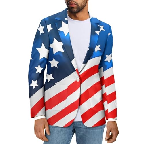 Blazer for Men Regular Fit Suit Jacket Sport Coats with Pocket One Button Formal Dress Jacket3