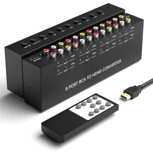 Convertidor de 8 AV a HDMI soluciona la pantalla negra de consolas N64 y Xbox en Smart TV 1080P
