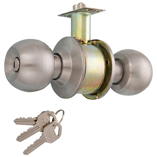 Image of SEF Metal Cylindrical Lock - Stainless Steel, 182 mm