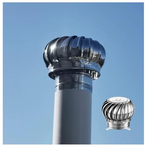 Chapeau de cheminée rotatif inox 304 haute efficacité pour l'évacuation