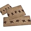 Rustic Texas Star Kitchen Mats Set of 3 Rusty Stars Vintage Primitive Country Kitchen Rugs and Mats Non Skid Washable Kitchen Floor Mats Farmhouse Runner Rug Carpet for Kitchen Hallway Bathroom Brown