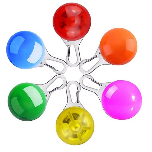 Collar Perro Luz, Homeet Luz Led Collares para Perro 6Pcs