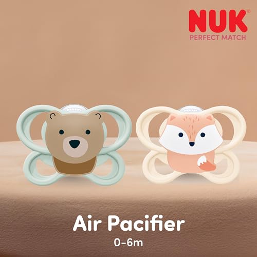 Image of NUK Perfect Match Air Pacifiers, -6 Months, 4 Pack