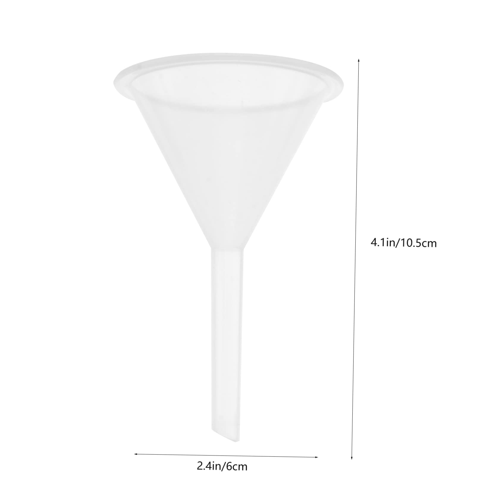 HOLIDYOYO Lab Plastic Funnels 60ml Small Funnel for Filling Bottles No-Mess Guard for Storage