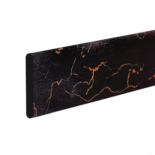 Pegatinas decorativas de pared 3D con molduras de algodón espumoso (patrón negro y dorado)